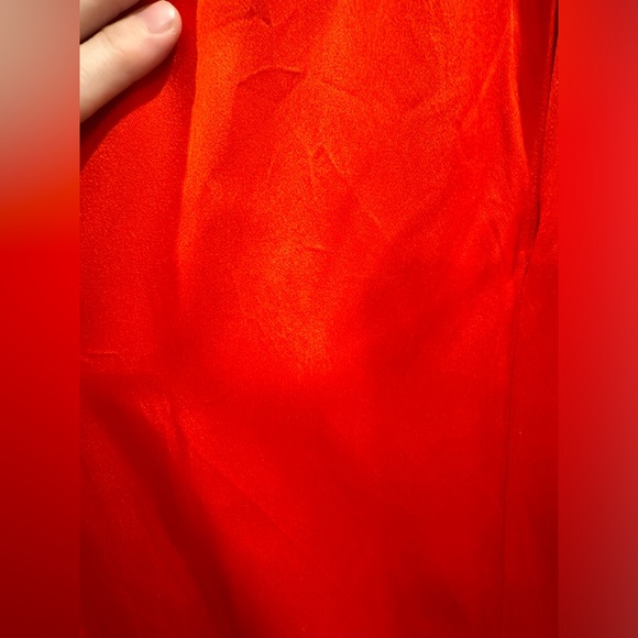 Rosetta Getty red cold shoulder gown - Picture 12 of 14